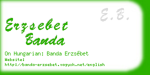 erzsebet banda business card